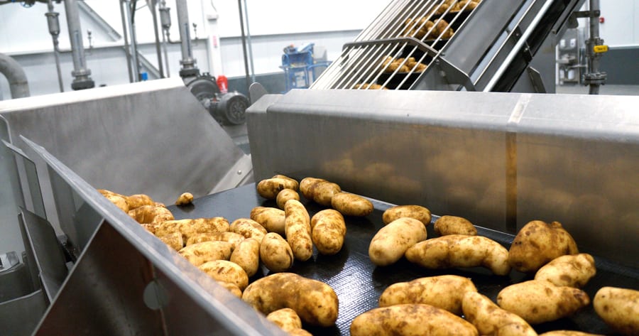 The 290,000-square-foot Lamb Weston plant expansion in Richland means the company can make about 600 million pounds of frozen potato products annually. Washington potatoes provide almost $7.5 billion in economic activity in the state, according to the Washington Potato Commission. (Courtesy Lamb Weston)