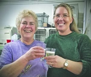 Sunrise Veterinary Clinic’s former owner, Dr. Carole A. Mylius, left, retired after more than 30 years of veterinary work. The new owner, Dr. Sharon Molton, right, took over the Benton City practice on Dec. 28. She has plenty of upgrades planned. (Courtesy Sunrise Veterinary Clinic)