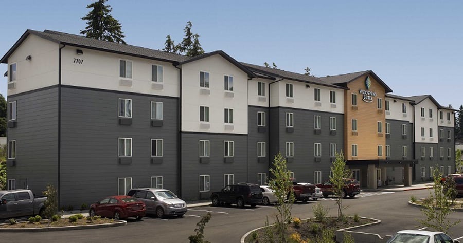 WoodSpring Suites in Everett.