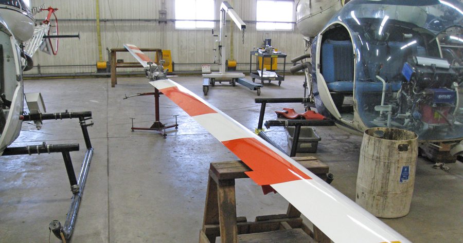 The newest creation of HRA Inc. of West Richland is a rotor blade to replace aging parts on Bell-47 helicopters. Owner Nick Hertelendy has produced one set of prototypes and is contracted with manufacturer Scott’s-Bell 47 to sell the part. The prototype was introduced at a recent trade show in Las Vegas.