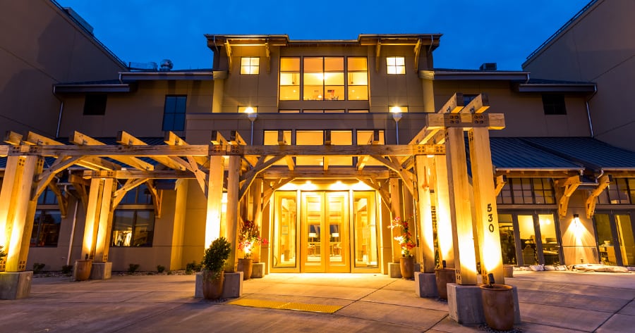 Developers of Richland’s 82-room Lodge at Columbia Point, which opened in September 2017, used $2 million in financing for the $14.8 million boutique hotel provided by the Immigrant Investor Program, or EB-5 program. (Courtesy Crowerks)