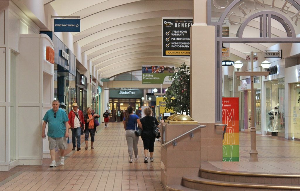 1.The Columbia Center mall typically welcomes 200 mall walkers a week. When the air quality became hazardous in August, the number increased to 300. (Courtesy Columbia Center)
