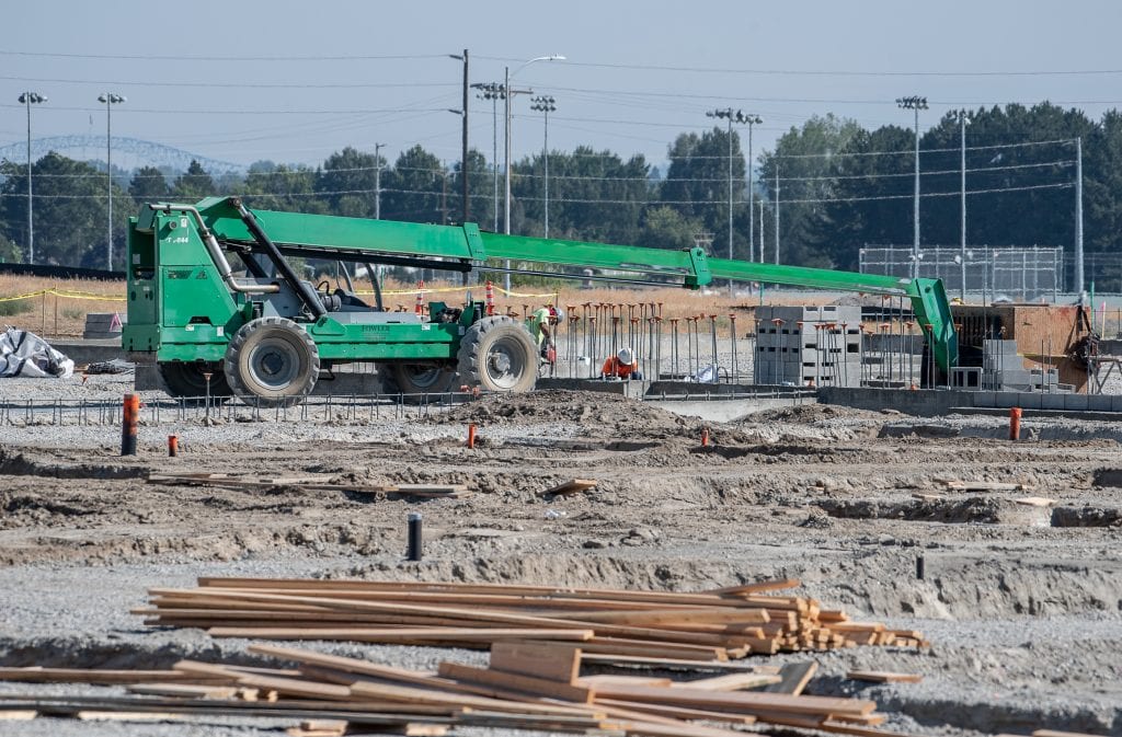 Pasco School District is building its 16th elementary school at the intersection of Road 84 and Massey Drive. The 72,000-square-foot building will open in fall 2019. (Photos: Scott Butner Photography)