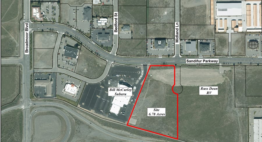 Pasco has agreed to sell 6.7 acres of land to Moore Holdings, which could become the site of a new Hyundai dealership. (Courtesy city of Pasco)