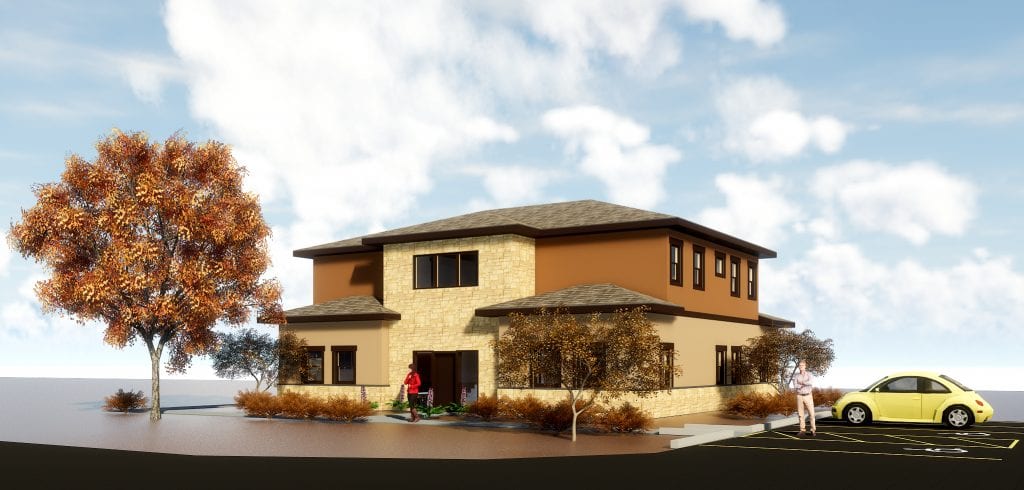 Modern Living Service’s adult group home at 526 N. Edison St. in Kennewick will feature 4,300 square feet of space to accommodate six adults and one caregiver. (Courtesy MMEC Architecture)