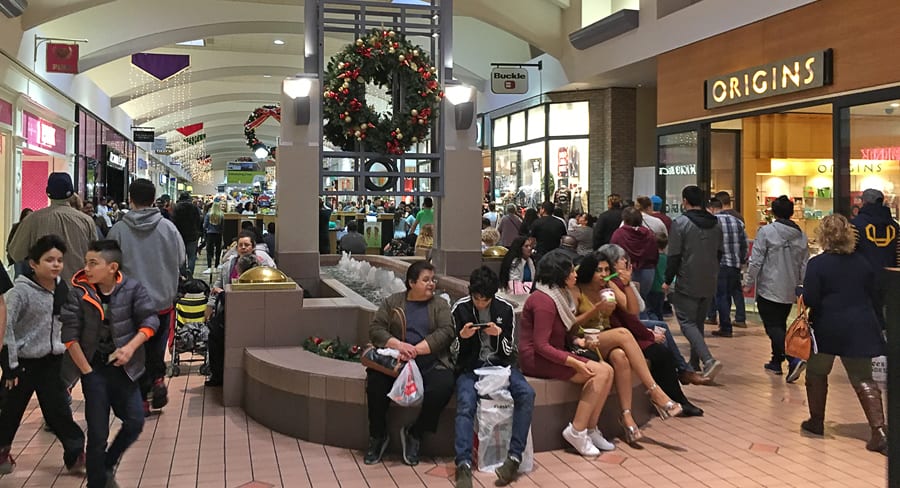 As the lone regional, indoor shopping center, the Columbia Center mall in Kennewick fills with shoppers each holiday season. The National Retail Federation’s predicts a 4.1 percent increase in consumer spending for the 2018 holiday shopping season compared to last year.