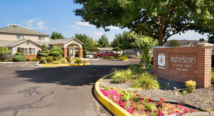 The Heatherstone Apartment complex in east Kennewick is undergoing a large remodel that will update all 455 units, thanks to a $19.8 million investment. New owners spent $41.6 million recently to buy the affordable housing complex that spans nearly 25 acres near Park Middle School. (Courtesy Security Properties Inc.)