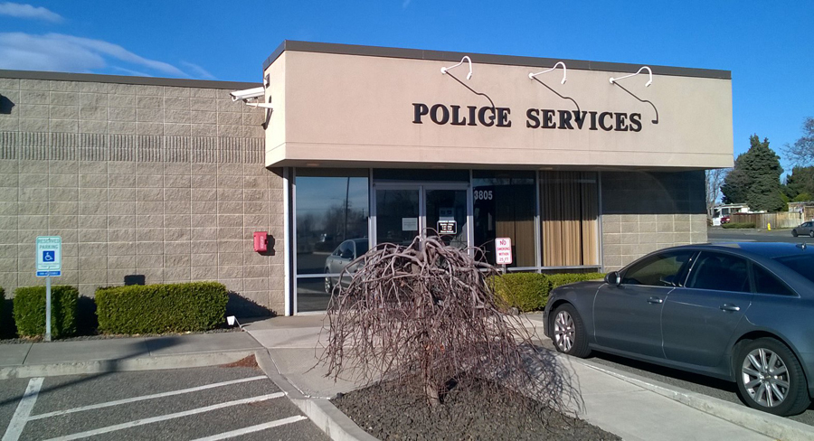 The current West Richland Police Station at 3805 W. Van Giesen was built in 1976. (Courtesy West Richland Police Department)