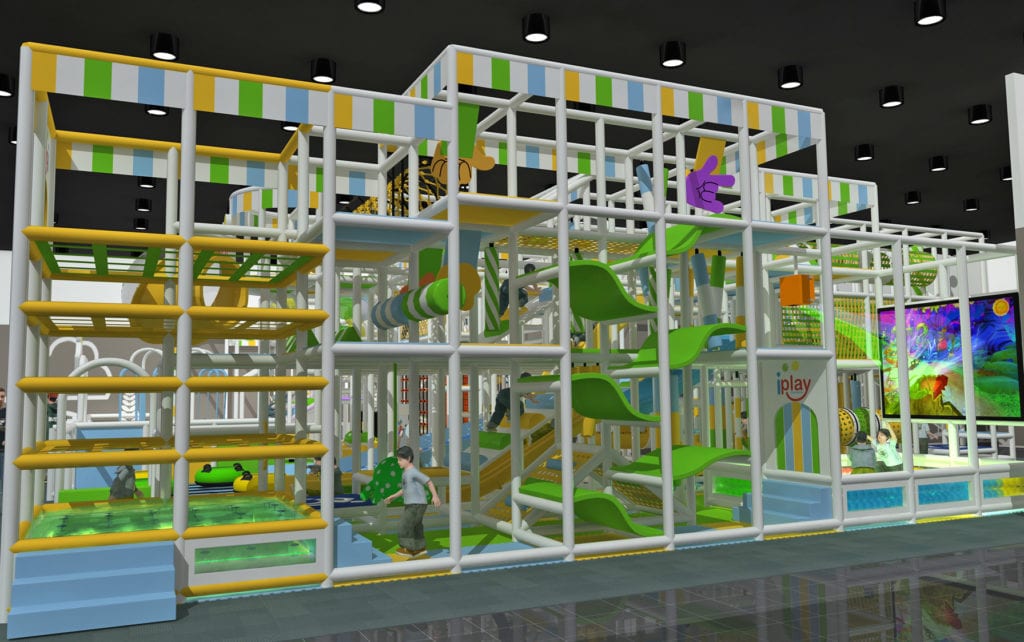 A former Kennewick gym is being renovated into an indoor interactive playground, featuring a three-story play structure and virtual reality experiences. Called iPlay Experience, the locally-owned facility will be available for drop-in visits and scheduled parties. (Courtesy iPlay Experience)