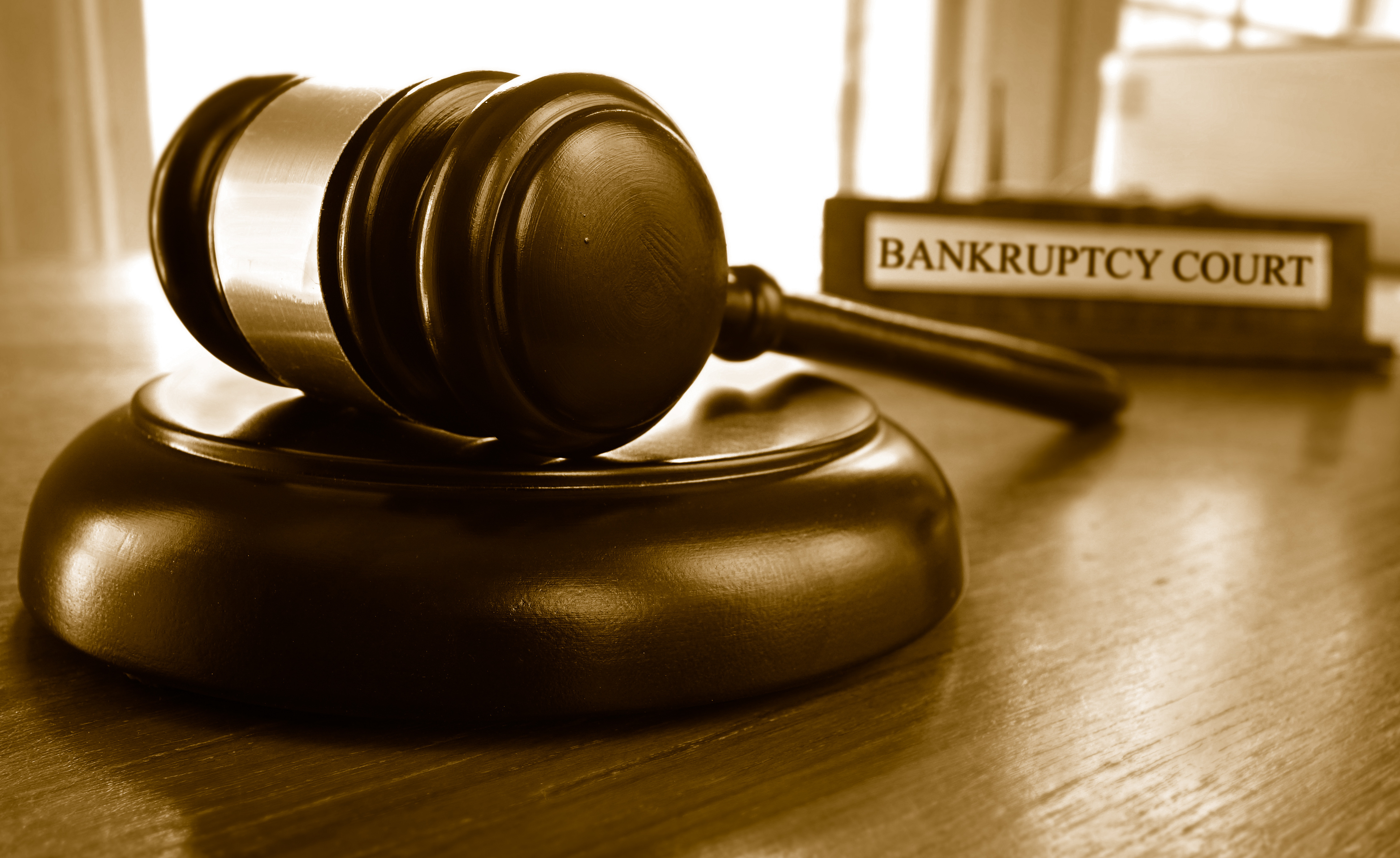 Bankruptcy court gavel