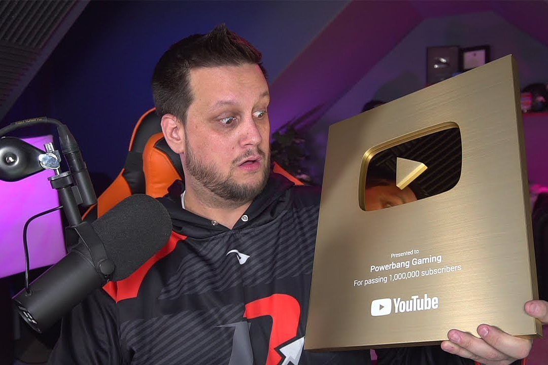Richland’s Lance Frisbee recently received a plaque from YouTube acknowledging 1 million subscribers to his YouTube channel, which focuses on video gaming and specifically the game PlayerUnknown’s Battlegrounds. (Courtesy Powerbang Gaming)