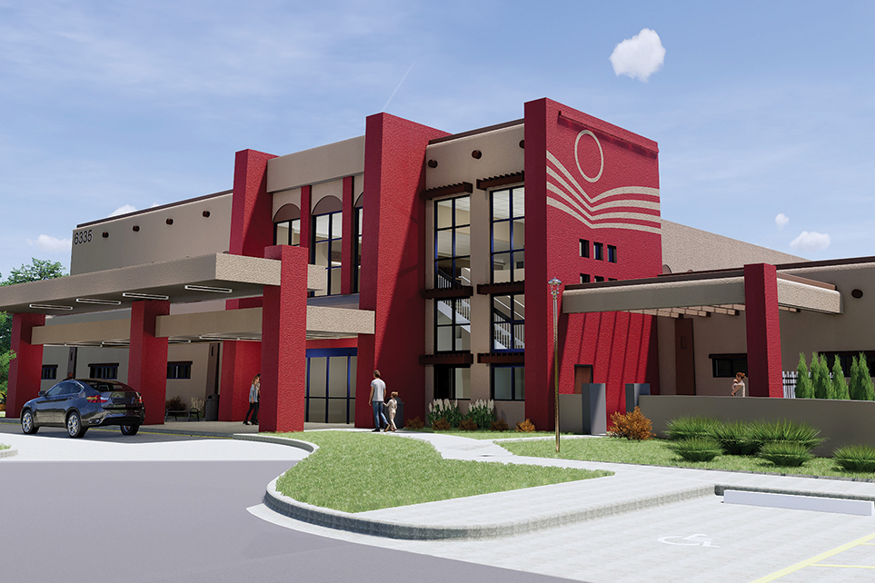 The Miramar Clinic in Kennewick will respect the Italian stylings of the Vista Field redevelopment plan. The Yakima Valley Farm Workers Clinic broke ground on the $20 million project in January. It’s expected to open in 2021. Courtesy The Neenan Co. 