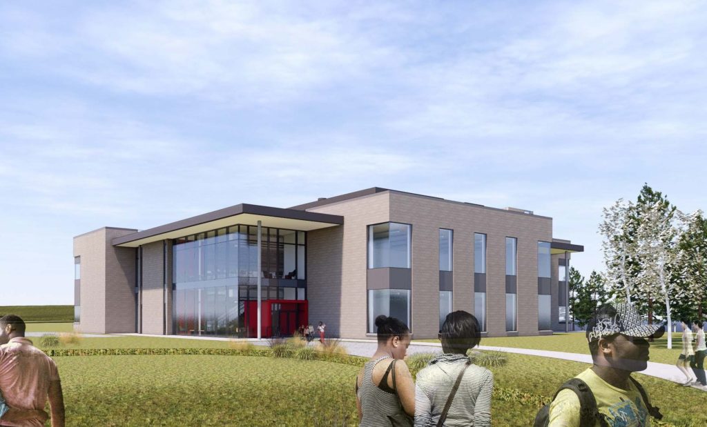 WSU Tri-Cities broke ground on its newest academic building on March 12. Naming rights for the $30 million project are up for grabs. (Courtesy WSU Tri-Cities)