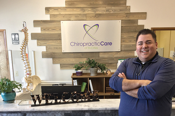 Chiropractor Matt Lucas, owner of Chiropractic Care of Tri-Cities in Richland, recently bought his neighboring business, Riverside Therapeutic Massage, to expand the quality of care to patients. (Photo by Jeff Morrow)