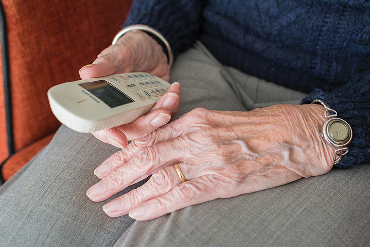 The best way to help thwart the loneliness and uncertainty that comes with social isolation mandated by the coronavirus outbreak can be picking up the phone to talk with an elderly family member, friend or acquaintance, according to local and state officials who work with seniors. (File photo)