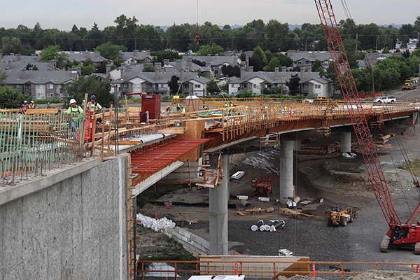 The main phase of the Duportail Bridge project is nearly complete with the second phase, reconstructing the intersection of Duportail Street and Highway 240, up next. This file photo was taken July 2019.