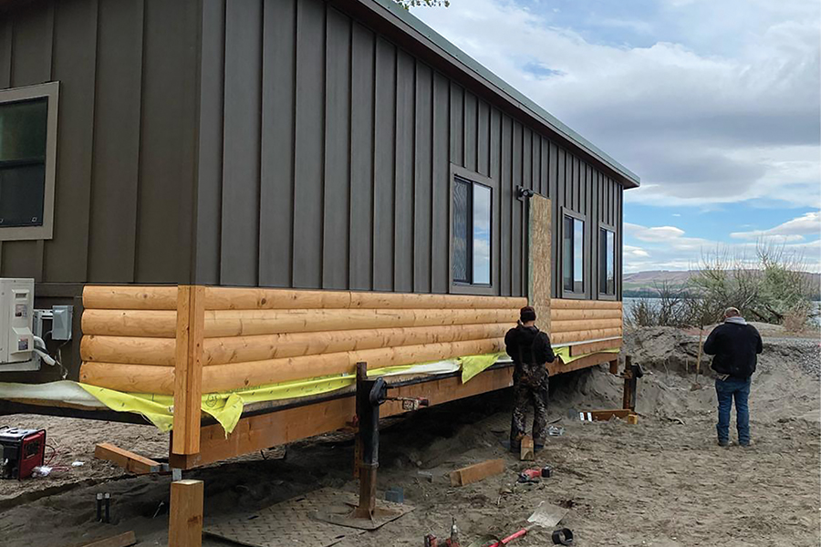 The River Lodge & Grill is building new riverside cabins next door to its campus at 6 Marine Drive NE in Boardman, Oregon. Two are available to reserve starting July 1. (Courtesy COHO Services)
