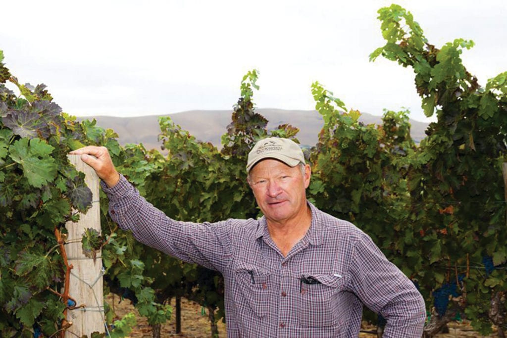 Dick Boushey, whose eponymous vineyard in the Yakima Valley is one of the most famous in the Washington wine industry, also is a leading grower of Concord and Niagara juice grapes. (Photo courtesy Richard Duval Images)