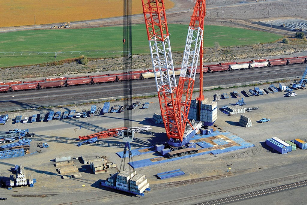 Lampson International manufactures Transi-Lift cranes which are used around the world on heavy industry projects. (Courtesy Lampson International)