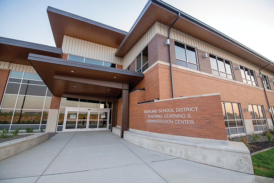 Richland School District Teaching, Learning  & Administration Center, 6972 Keene Road, West Richland. (Photo by Scott Butner Photography)