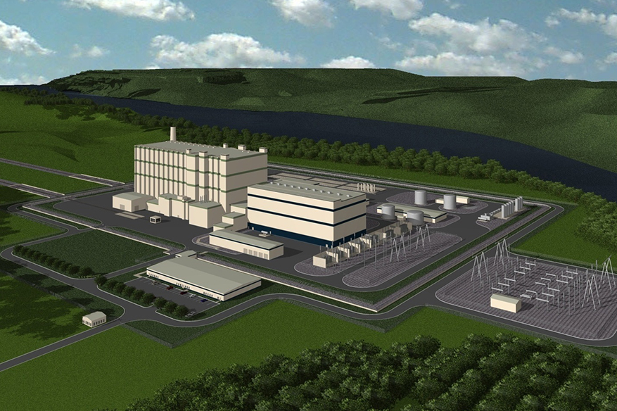A rendering shows what a future TerraPower plant could look like. TerraPower and X-energy each received $80 million in initial funding to build advanced nuclear reactors within 5-7 years. The future reactors will be at Energy Northwest’s nuclear campus north of Richland. (Courtesy TerraPower)