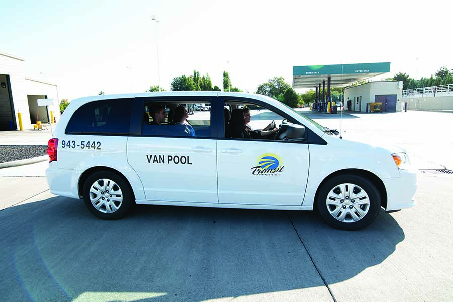 As more workers become vaccinated and return to the office, state and local rideshare proponents hope they’ll consider rideshare options, like Ben Franklin Transit’s vanpool program, to reduce ground-level ozone levels. (Courtesy Ben Franklin Transit)