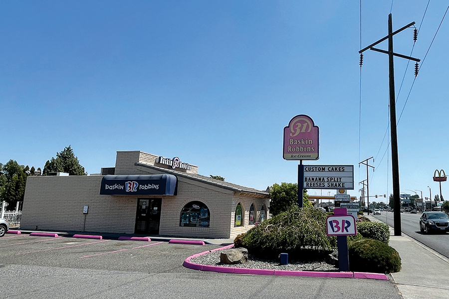 Numerica Credit Union plans to demolish the 37-year-old Baskin-Robbins ice cream building at 2307 Court St. in Pasco later this year to make way for a new branch office in the coming year. (Photo by TCAJOB)