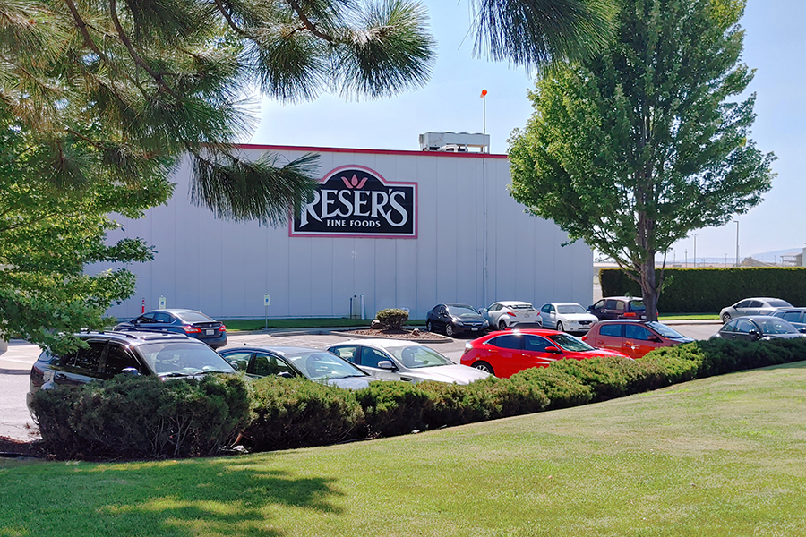 Reser’s Fine Foods broke ground in June on a 250,000-square-foot processing plant on North Capital Avenue, near its existing 110,500-square-foot plant in the Pasco Processing Center. The existing plant will be repurposed when the new one opens. (Photo by Wendy Culverwell)