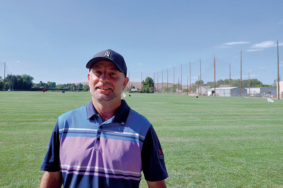Lionel Kunka, a Kennewick golf pro, is considering pursuing the senior tour after he qualified for the U.S. Senior Open, held in July in Nebraska. He manages Golf Universe in Kennewick. (Photo by Wendy Culverwell)