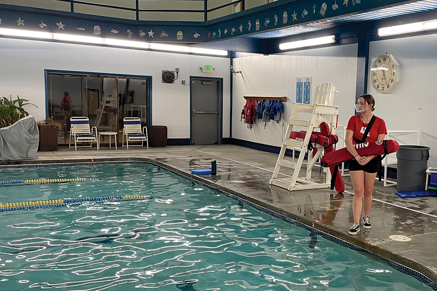 Swimming lessons at CBRC Health & Wellness Clinic have ongoing demand but finding enough certified lifeguards and other staff has been a challenge. (Photo by Robin Wojtanik)