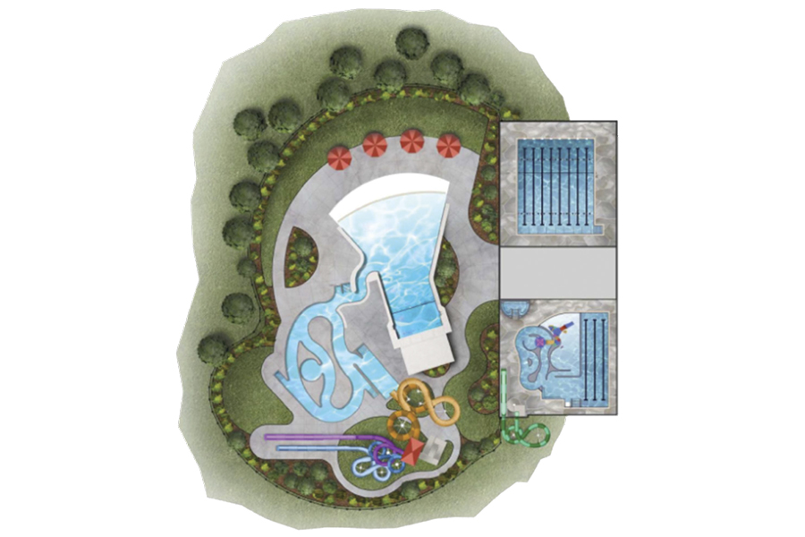 The Pasco Public Facilities District hired former Pasco Mayor Matt Watkins to shepherd development of its $40 million voter-approved aquatics center. These 2016 drawings suggest what it could look like. (Courtesy city of Pasco)