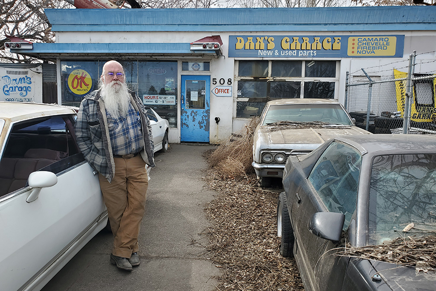 After more than 40 years in business, Dan Stafford, owner of Dan’s Garage at 508 E. Bruneau Ave. in Kennewick, is looking to sell. The 2.5-acre property has become Eastern Washington’s destination for finding vintage and antique General Motors vehicle parts, as well as whole cars. (Photo by Laura Kostad)