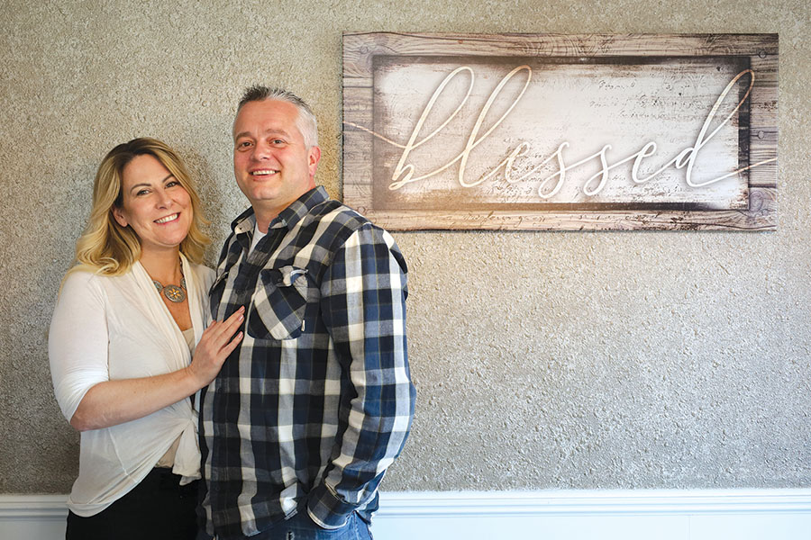 Dan and Richelle Southerland have faced numerous personal challenges in the last few years, including Dan’s battle with Covid-19. They say they’re blessed to now be healthy and are excited about their new business, USA Building Solutions LLC. (Photo by Sara Schilling)