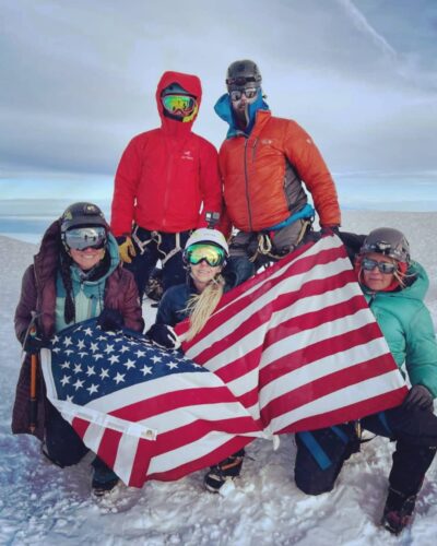 Dustin Wintczak and a group of veterans on Mount Rainier in 2021 on a climb through Veterans Adventure Group. (Courtesy Dustin Wintczak)