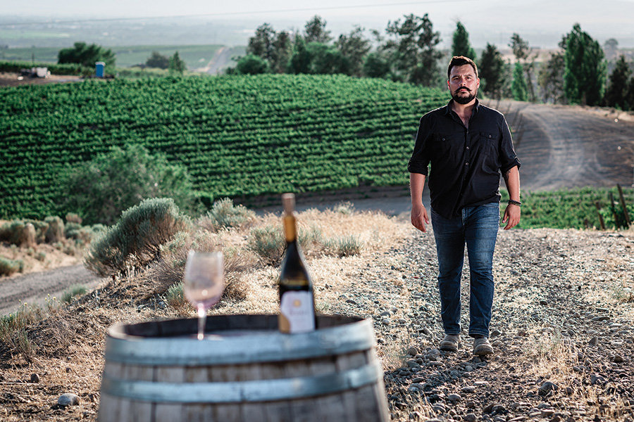 Winemaker David Rodriguez cut his teeth on farming and winemaking in the Yakima Valley and now plans to open a tasting room for Enodav Wine Co. in Prosser’s Vintners Village after buying land from the Port of Benton. (Courtesy Enodav Wine Co.)